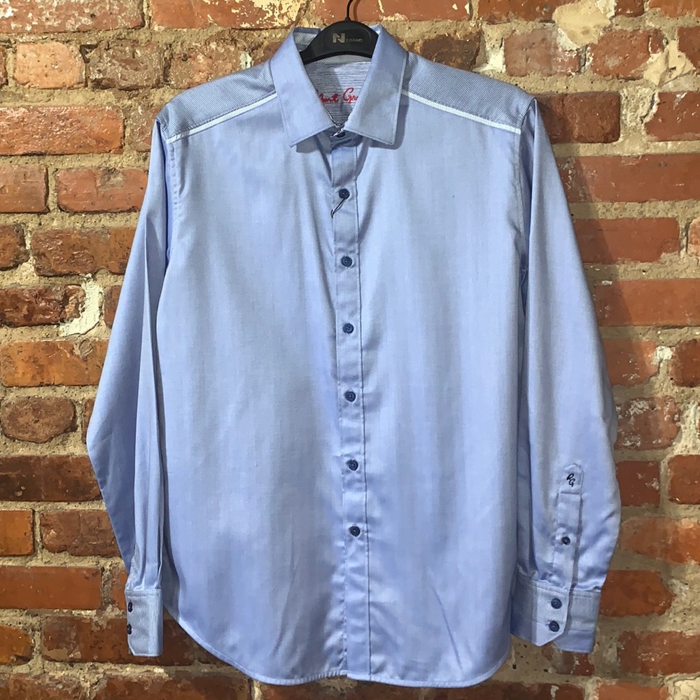 Robert Graham Hudson Blue Sport Shirt USM NWT